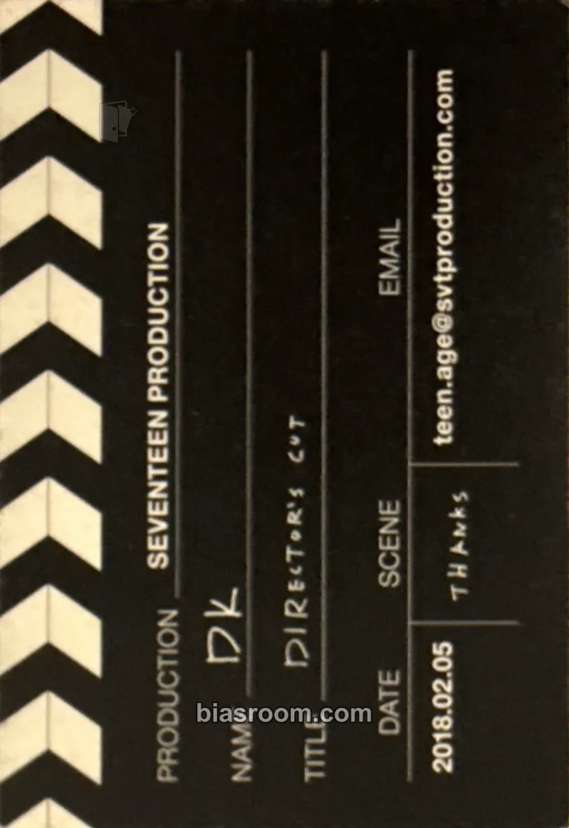 DK DIRECTOR'S CUT Photocard - SEVENTEEN - SEVENTEEN K-pop photocard