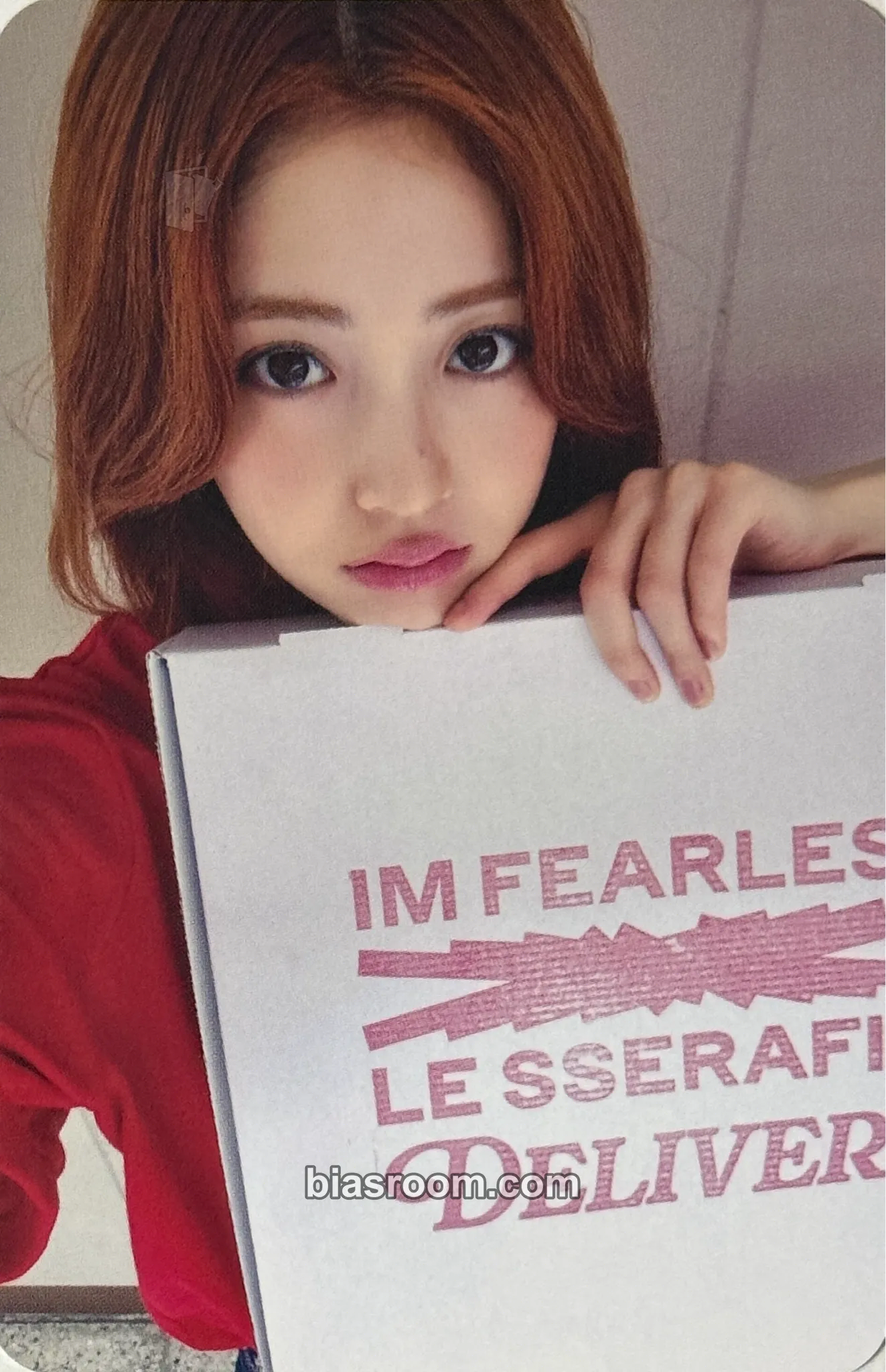 Huh Yunjin SPAGHETTI Photocard - LE SSERAFIM - LE SSERAFIM K-pop photocard