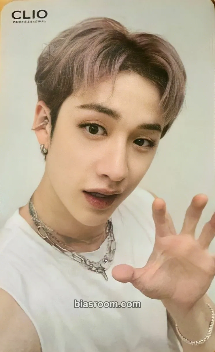 Bang Chan CLIO x Stray Kids Photocard - Stray Kids - Stray Kids K-pop photocard