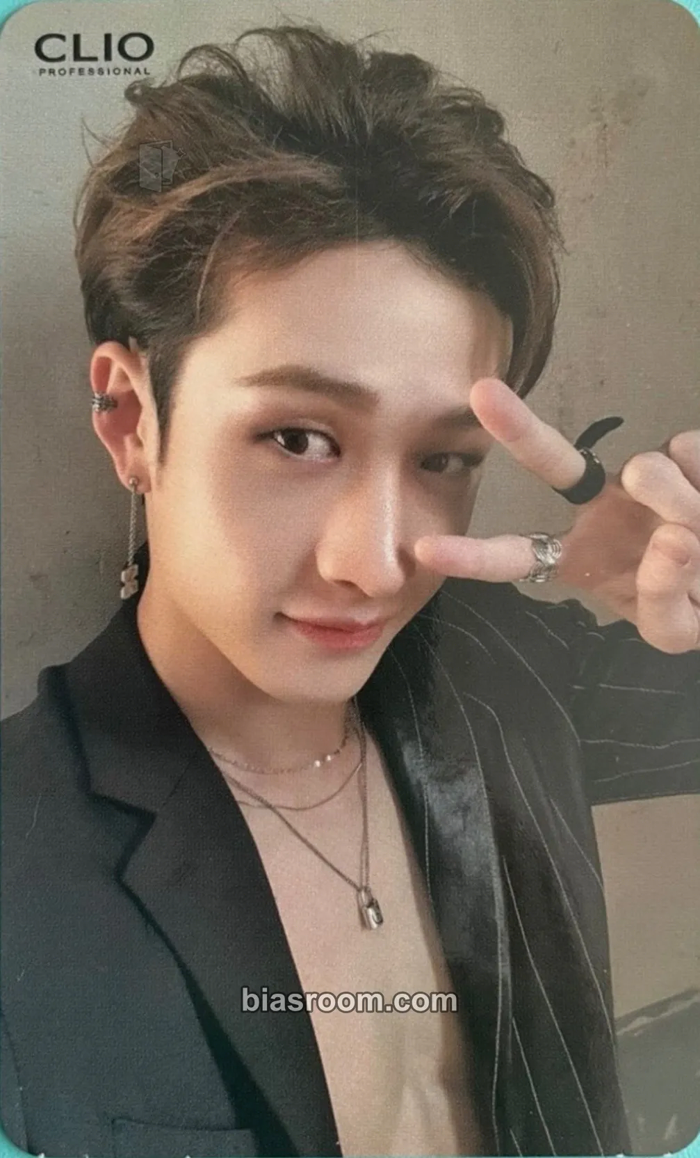 Bang Chan CLIO x Stray Kids Photocard - Stray Kids - Stray Kids K-pop photocard