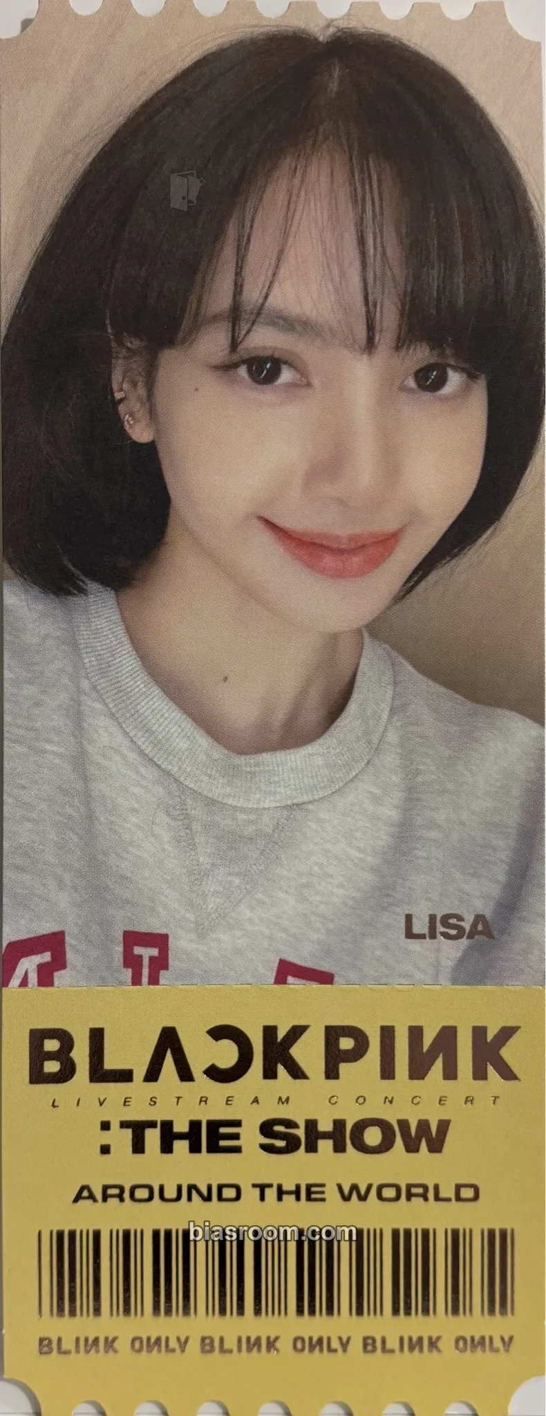 Lisa THE SHOW Event #1 MD Photocard - BLACKPINK - BLACKPINK K-pop photocard