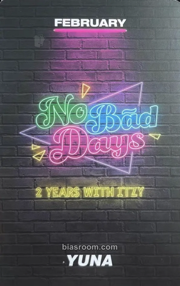 Yuna NO BAD DAYS Photocard - ITZY | Bias Room