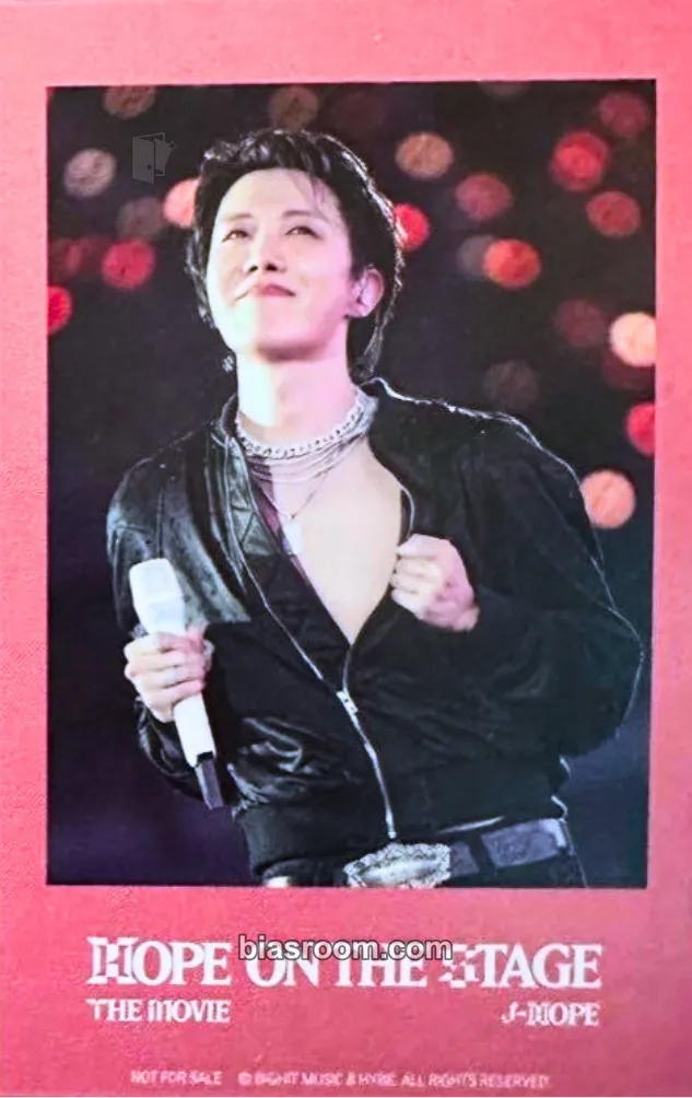 j-hope Hope On The Stage - The Movie Photocard - BTS - BTS K-pop photocard