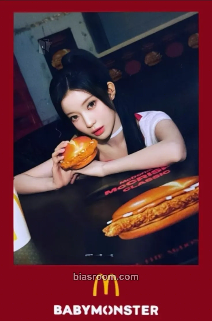 Asa McDonald's Hong Kong x BABYMONSTER Photocard - BABYMONSTER - BABYMONSTER K-pop photocard