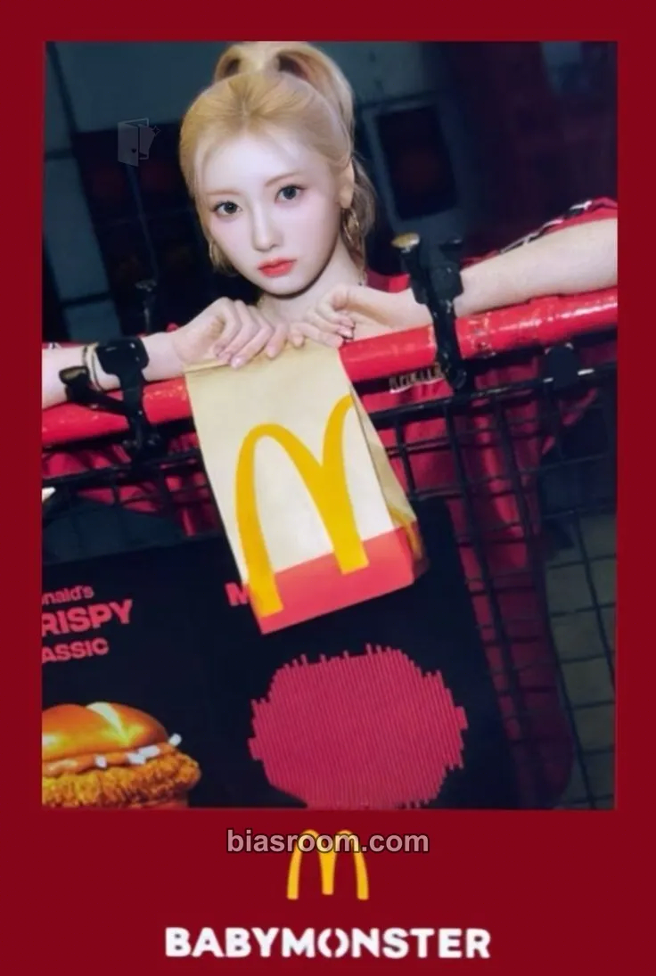 Rami McDonald's Hong Kong x BABYMONSTER Photocard - BABYMONSTER - BABYMONSTER K-pop photocard