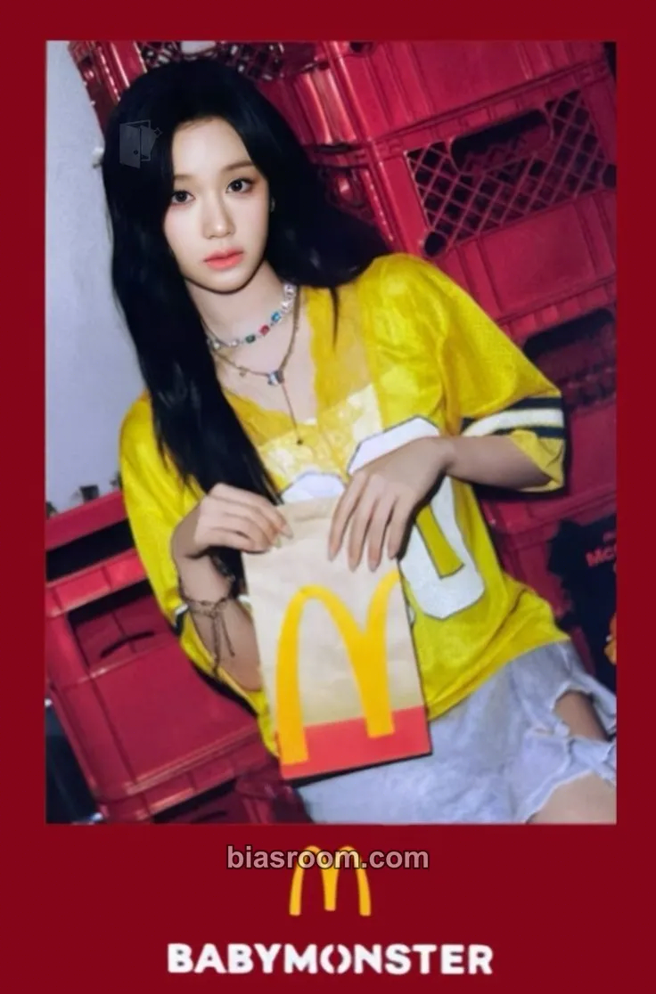 Pharita McDonald's Hong Kong x BABYMONSTER Photocard - BABYMONSTER - BABYMONSTER K-pop photocard