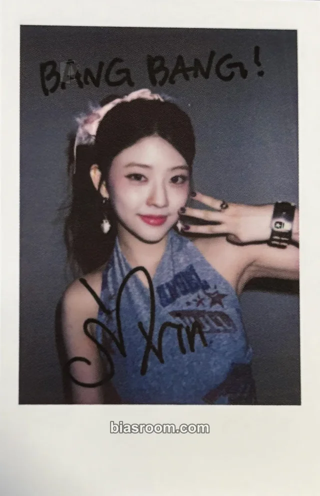 Kiiras - Harin - BANG BANG! Album makestar pre-order benefit (pob) special gift polaroid signed