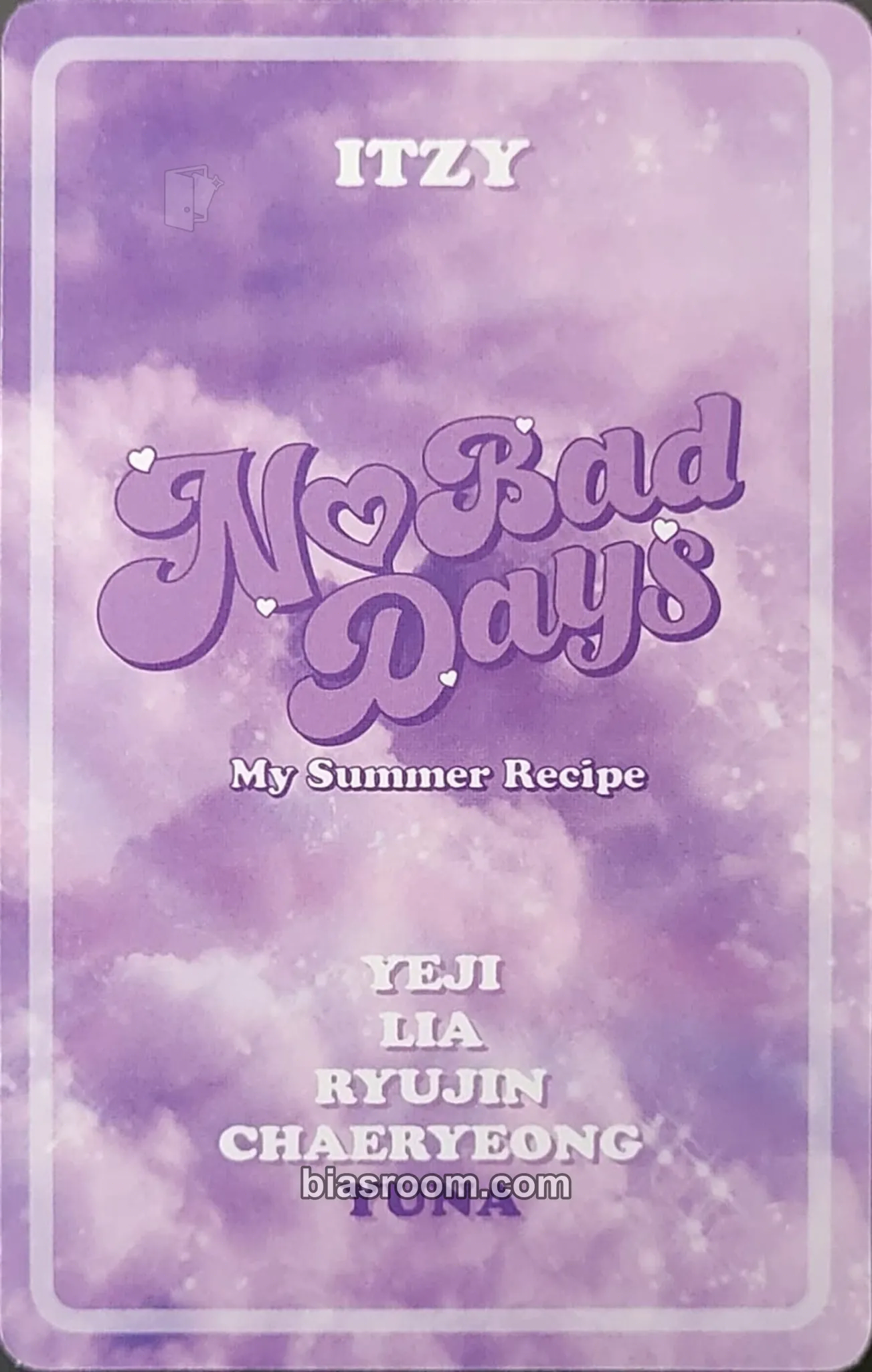 Yuna NO BAD DAYS Photocard - ITZY | Bias Room