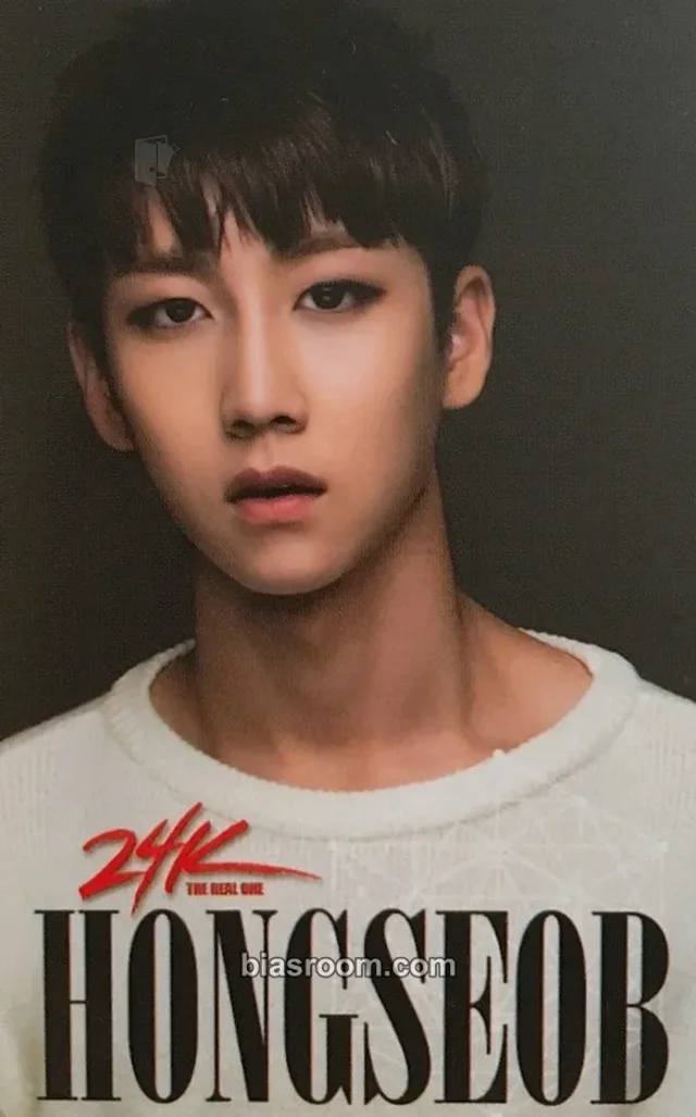 24k - Hongseob - THE REAL ONE Album album photocard