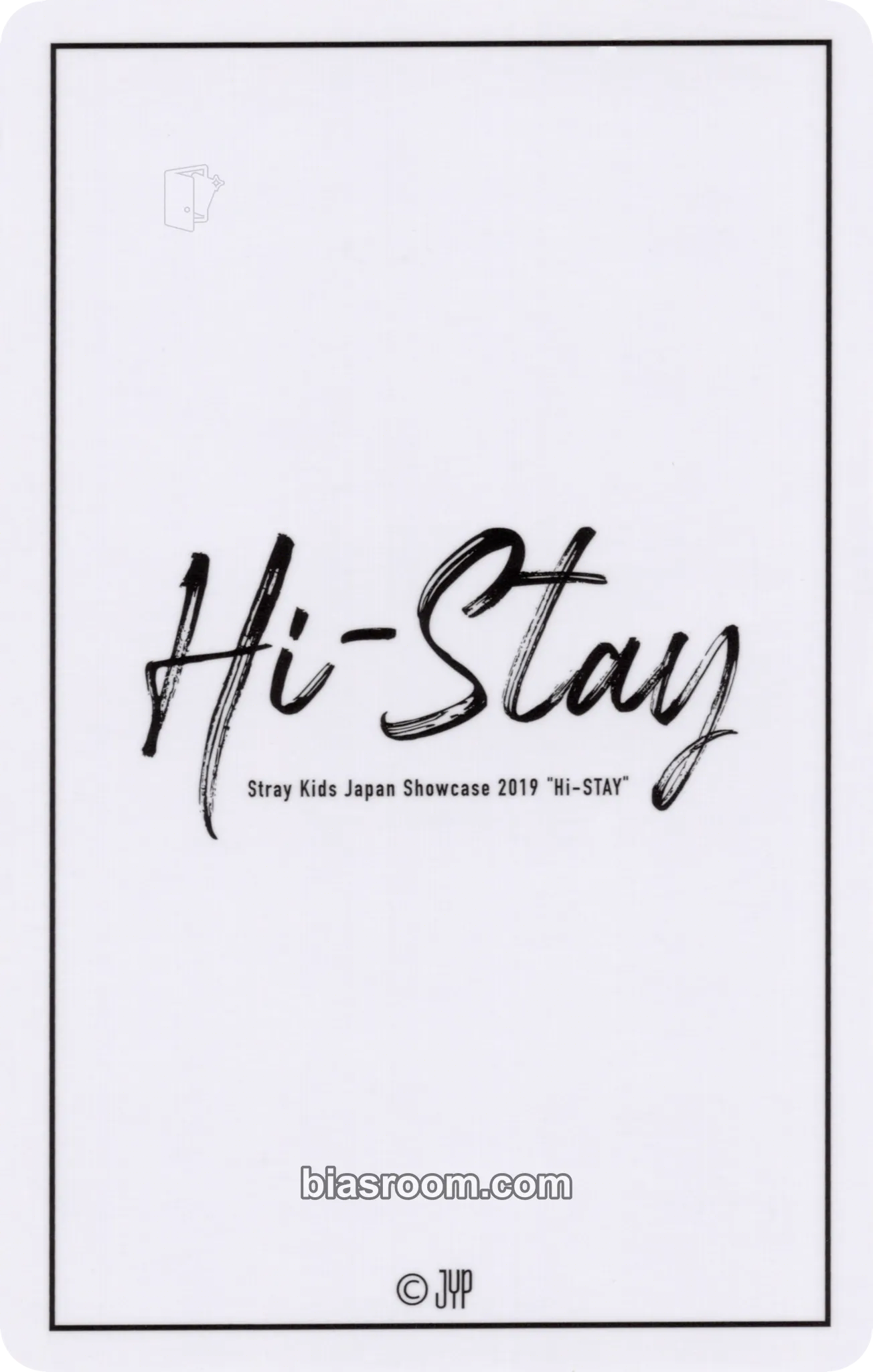 Lee Know Japan Showcase 2019 “Hi-STAY” Photocard - Stray Kids