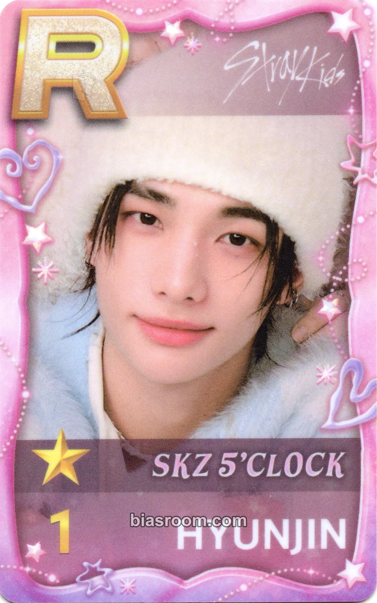 Hyunjin 5th Fanmeeting - SKZ 5'Clock Photocard - Stray Kids - Stray Kids K-pop photocard
