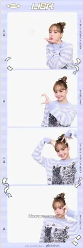 Lisa lisa x Photoism - Birthday Celebration Photocard - BLACKPINK - BLACKPINK K-pop photocard