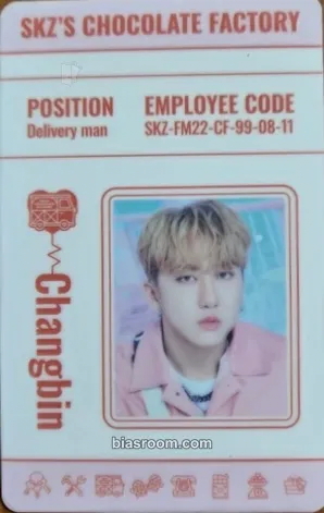 Changbin 2nd #LoveSTAY - SKZ's Chocolate Factory Photocard - Stray Kids - Stray Kids K-pop photocard