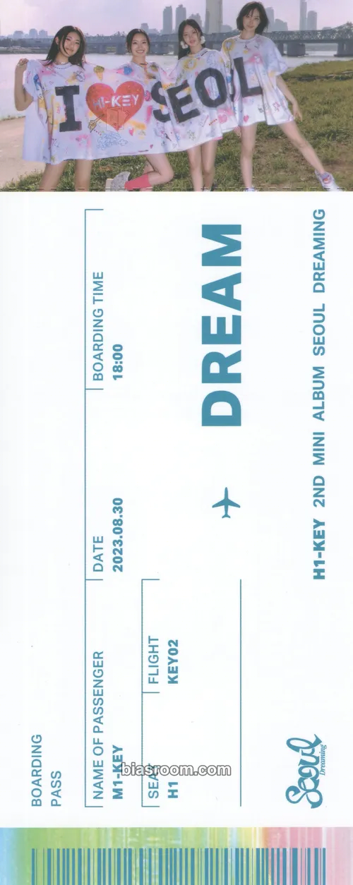 Seoul Dreaming Photocard - H1-KEY - H1-KEY K-pop photocard