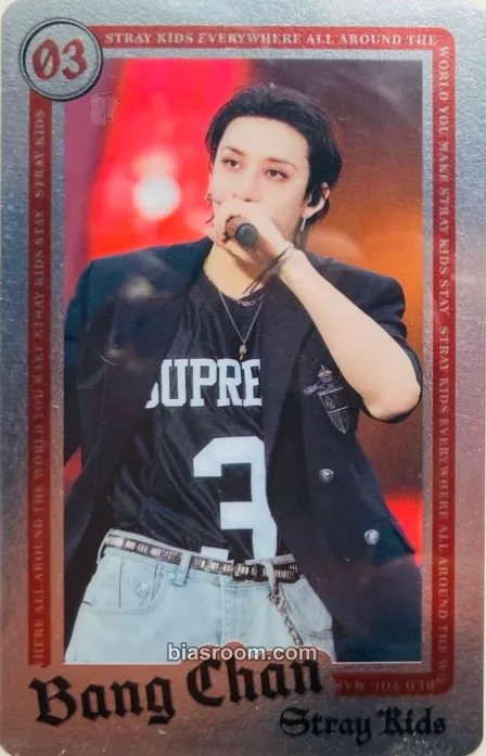 Bang Chan DominATE World Tour Photocard - Stray Kids - Stray Kids K-pop photocard