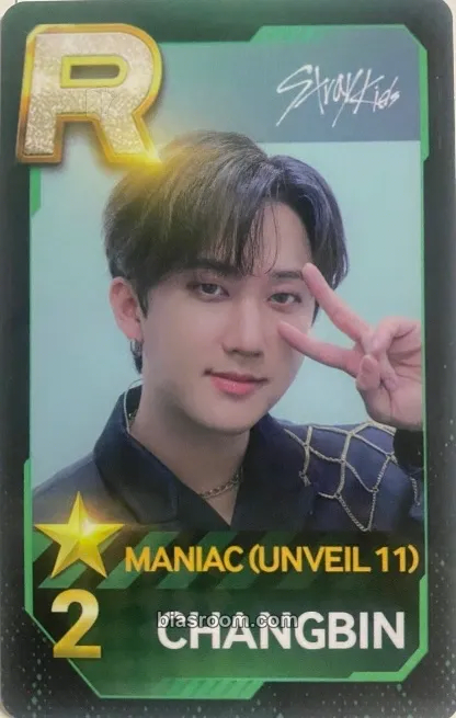 Changbin Maniac World Tour Photocard - Stray Kids - Stray Kids K-pop photocard