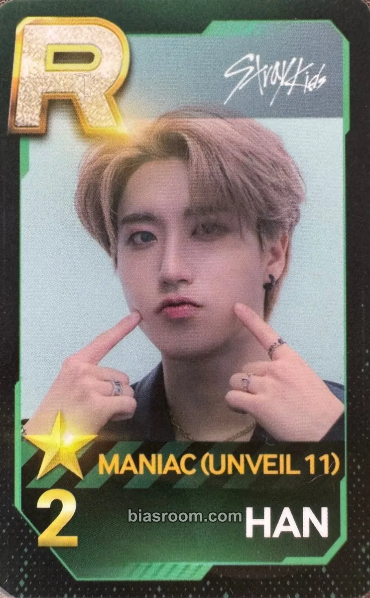 HAN Maniac World Tour Photocard - Stray Kids - Stray Kids K-pop photocard