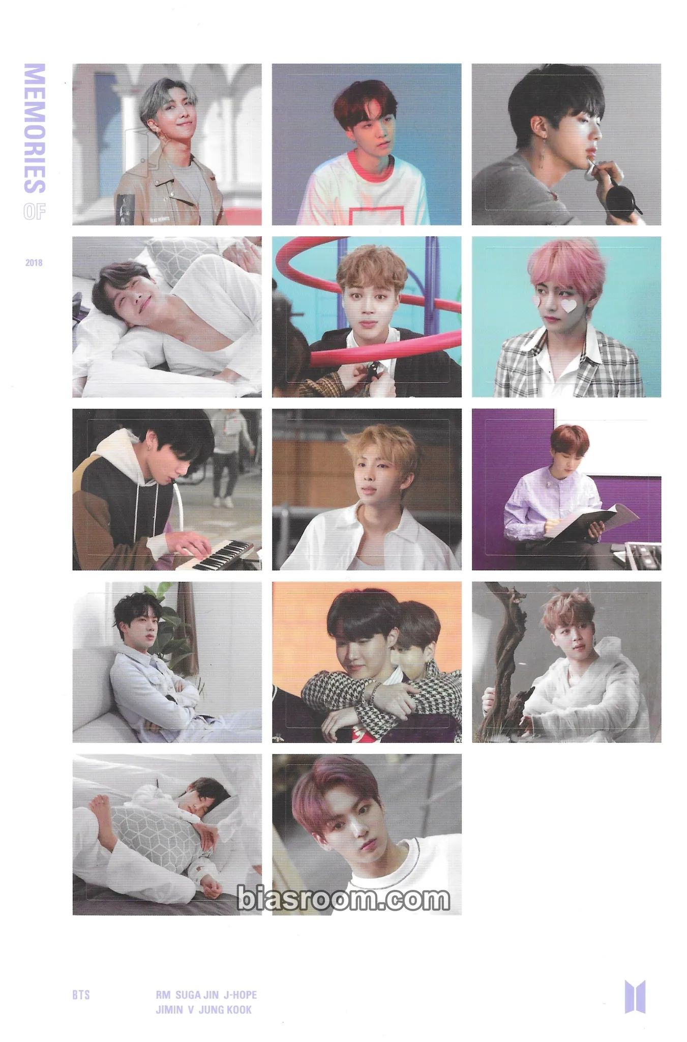 Memories of 2018 Photocard - BTS - BTS K-pop photocard