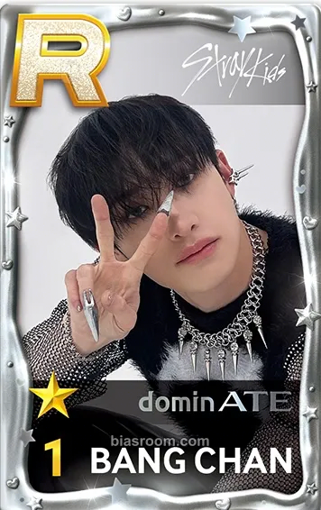 Bang Chan DominATE World Tour Photocard - Stray Kids - Stray Kids K-pop photocard