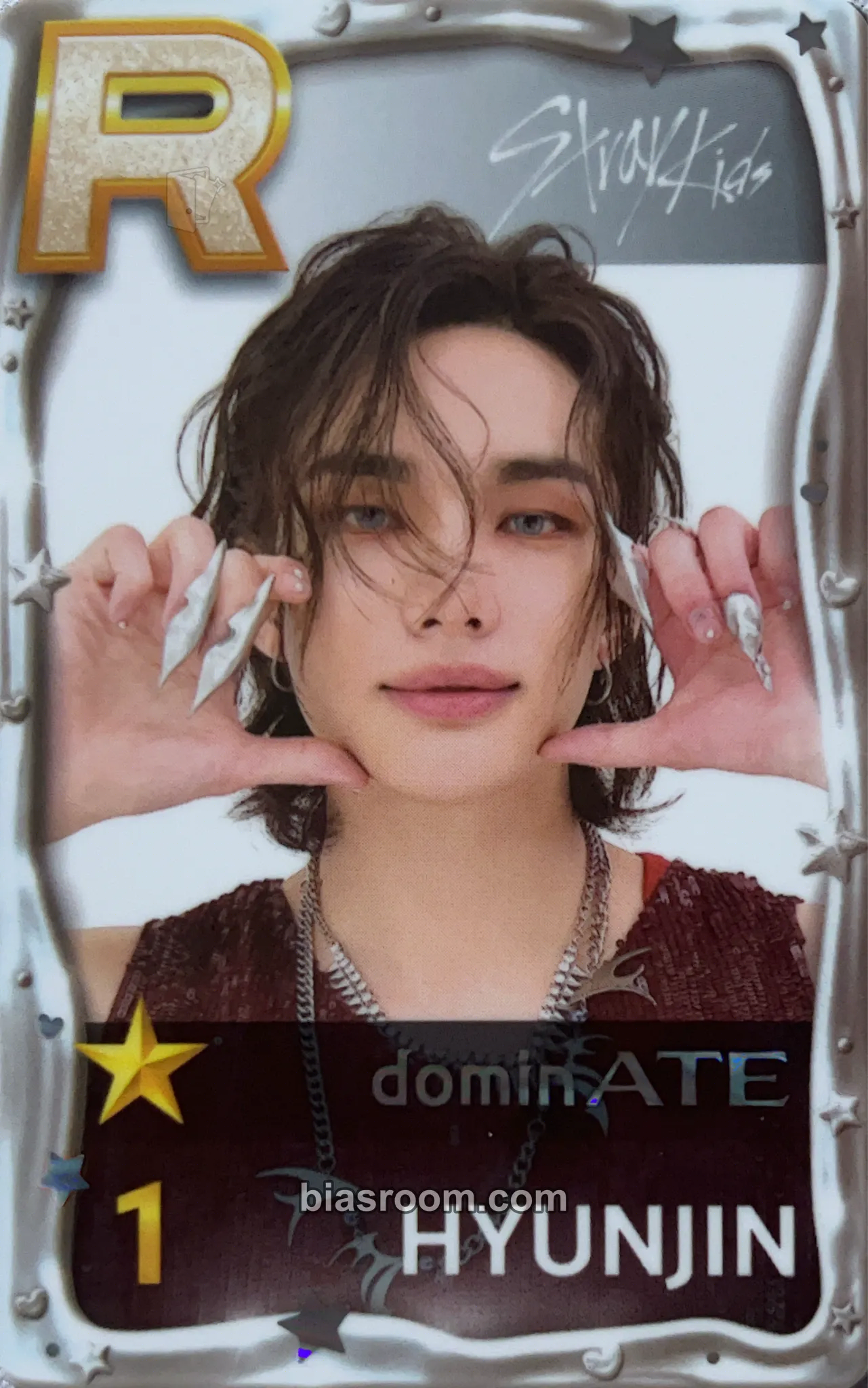 Hyunjin DominATE World Tour Photocard - Stray Kids - Stray Kids K-pop photocard