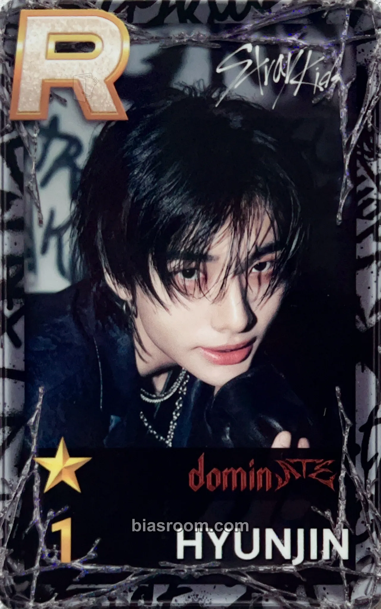 Hyunjin DominATE World Tour Photocard - Stray Kids - Stray Kids K-pop photocard