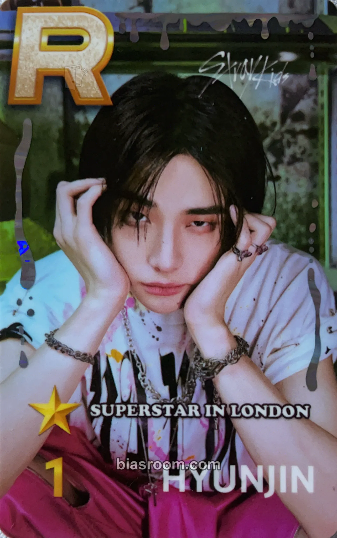 Hyunjin SuperStar JYP (Pop-Ups Only) Photocard - Stray Kids - Stray Kids K-pop photocard