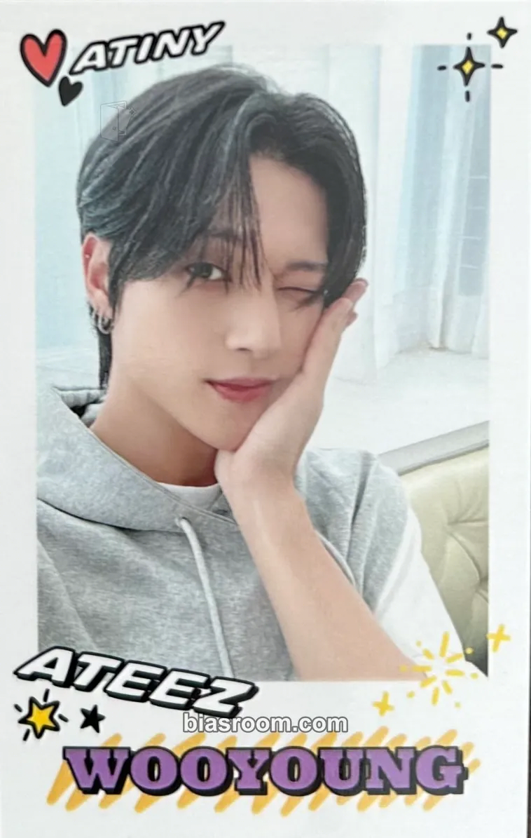 Wooyoung 2024 Fanmeeting - Atiny's Voyage: From A to Z Photocard - ATEEZ - ATEEZ K-pop photocard