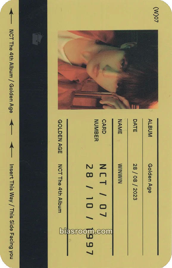 Winwin Golden Age Photocard - NCT - NCT K-pop photocard