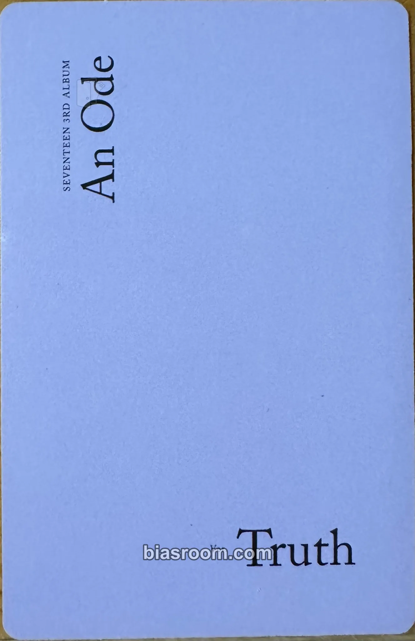 Joshua An Ode Photocard - SEVENTEEN | Bias Room
