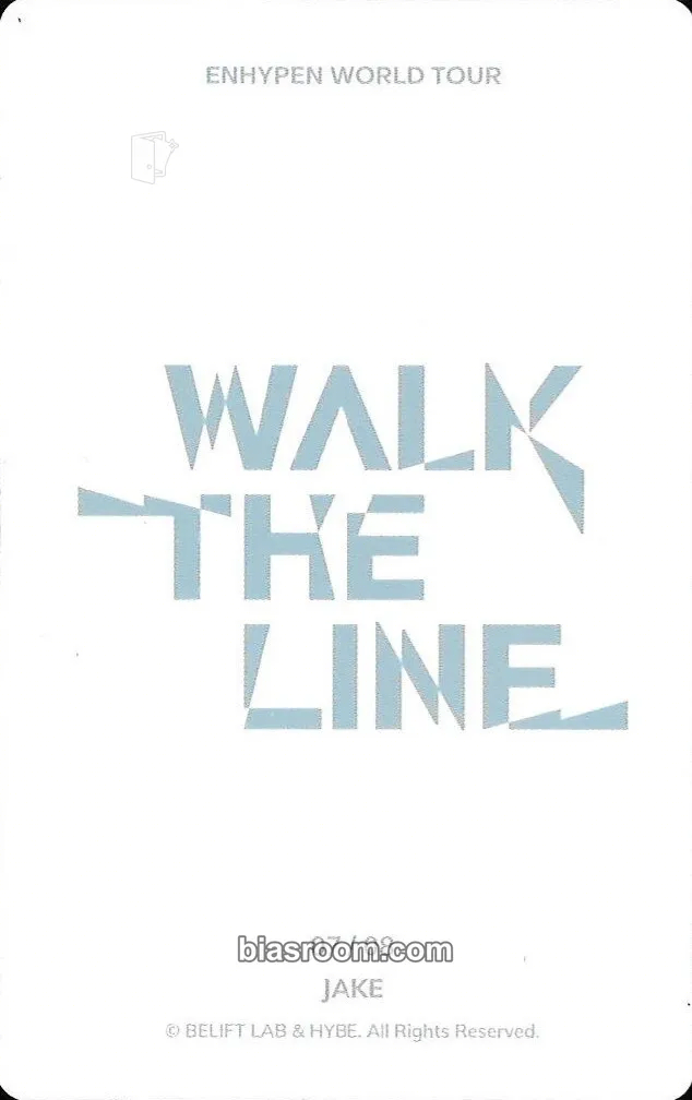 Jake 'WALK THE LINE' World Tour Photocard - ENHYPEN | Bias Room