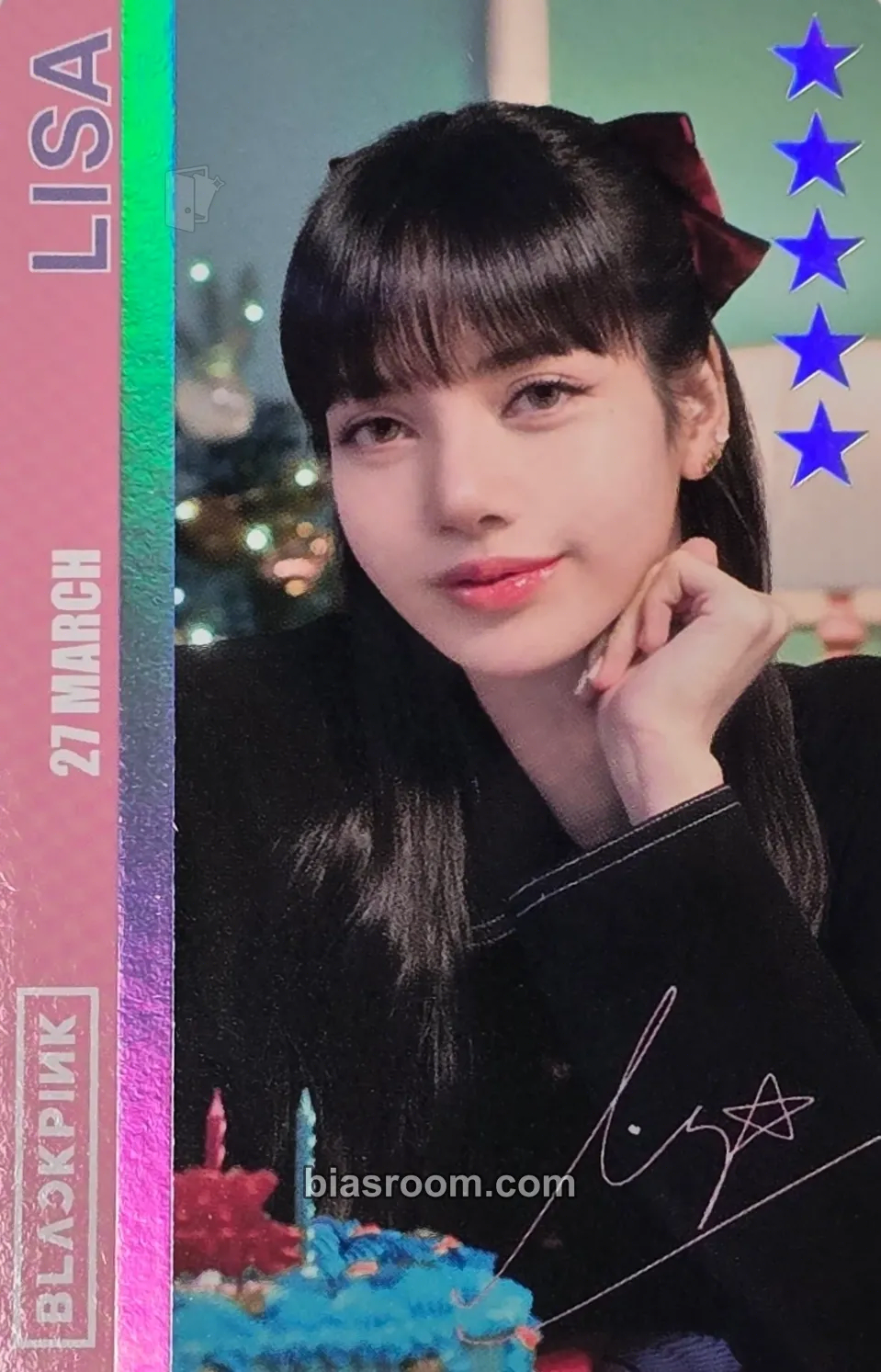 Lisa BPTG - 2024 Merry Blinkmas Photocard - BLACKPINK - BLACKPINK K-pop photocard