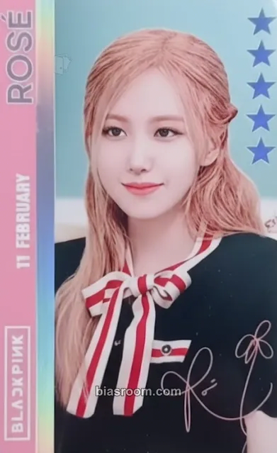 Rosé BPTG - 2024 Merry Blinkmas Photocard - BLACKPINK - BLACKPINK K-pop photocard