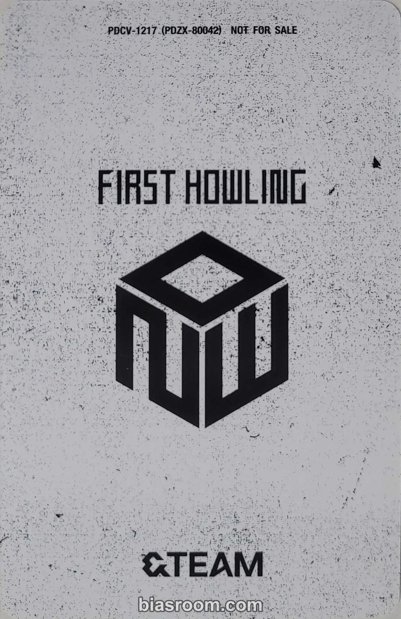 K First Howling : NOW Photocard - &TEAM | Bias Room