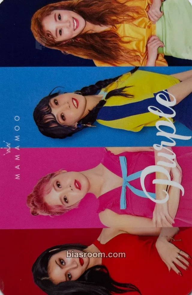 MAMAMOO - Purple Album taiwan press album photocard
