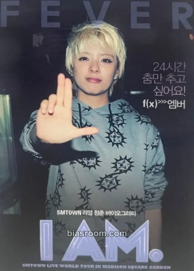 f(x) - Amber - I Am - SM Town Live World Tour in Madison Square Garden Event attendee benefit