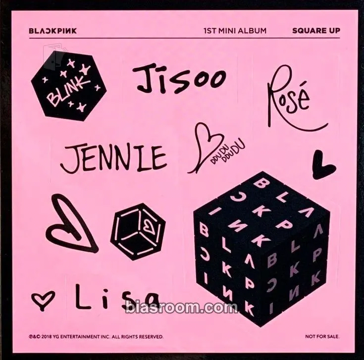SQUARE UP Photocard - BLACKPINK - BLACKPINK K-pop photocard