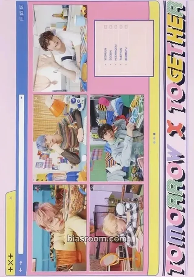 TOMORROW X TOGETHER - Minisode 1: Blue Hour Album poster first press only R version vr version 'AR' version horizontal