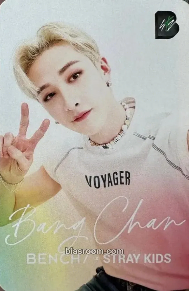 Bang Chan BENCH x Stray Kids Photocard - Stray Kids - Stray Kids K-pop photocard
