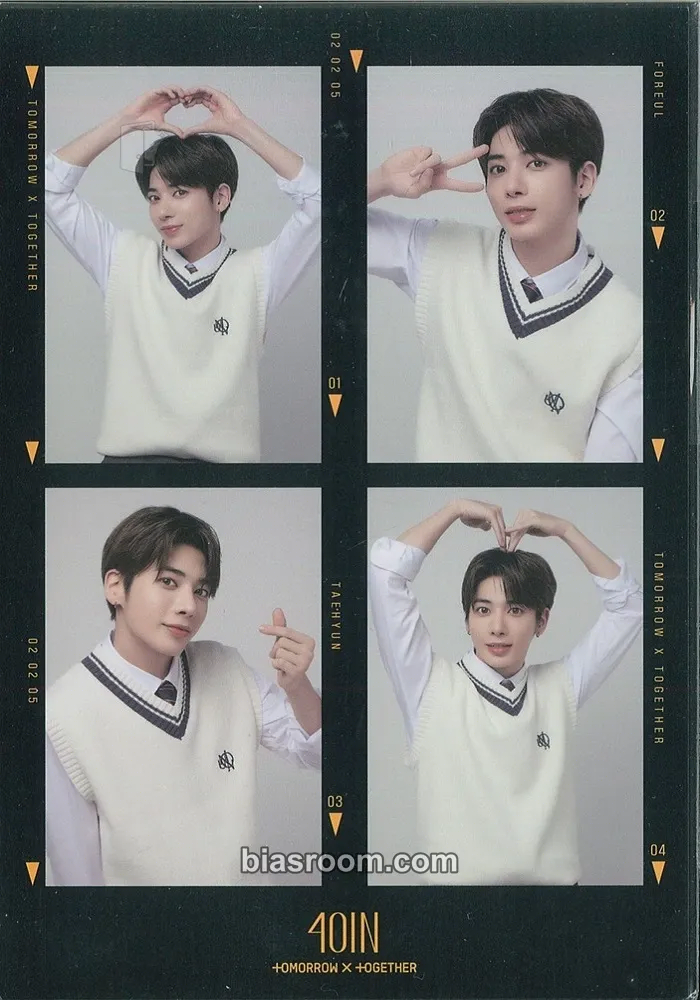 Taehyun 4OIN Foreul Photocard - TOMORROW X TOGETHER - TOMORROW X TOGETHER K-pop photocard