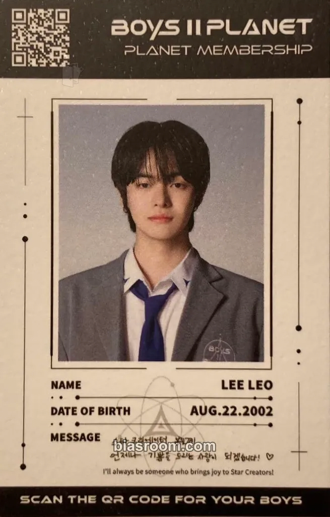 Leo KCON LA 2025 Photocard - ALPHA DRIVE ONE - ALPHA DRIVE ONE K-pop photocard