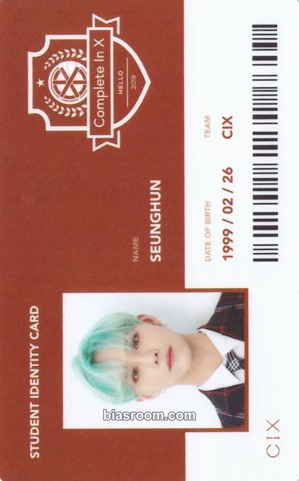 Seunghun HELLO Chapter 2. Hello, Strange Place Photocard - CIX - CIX K-pop photocard