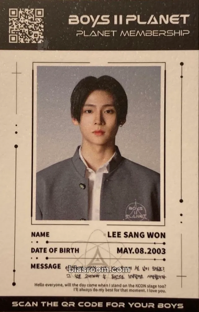 Sangwon KCON LA 2025 Photocard - ALPHA DRIVE ONE - ALPHA DRIVE ONE K-pop photocard