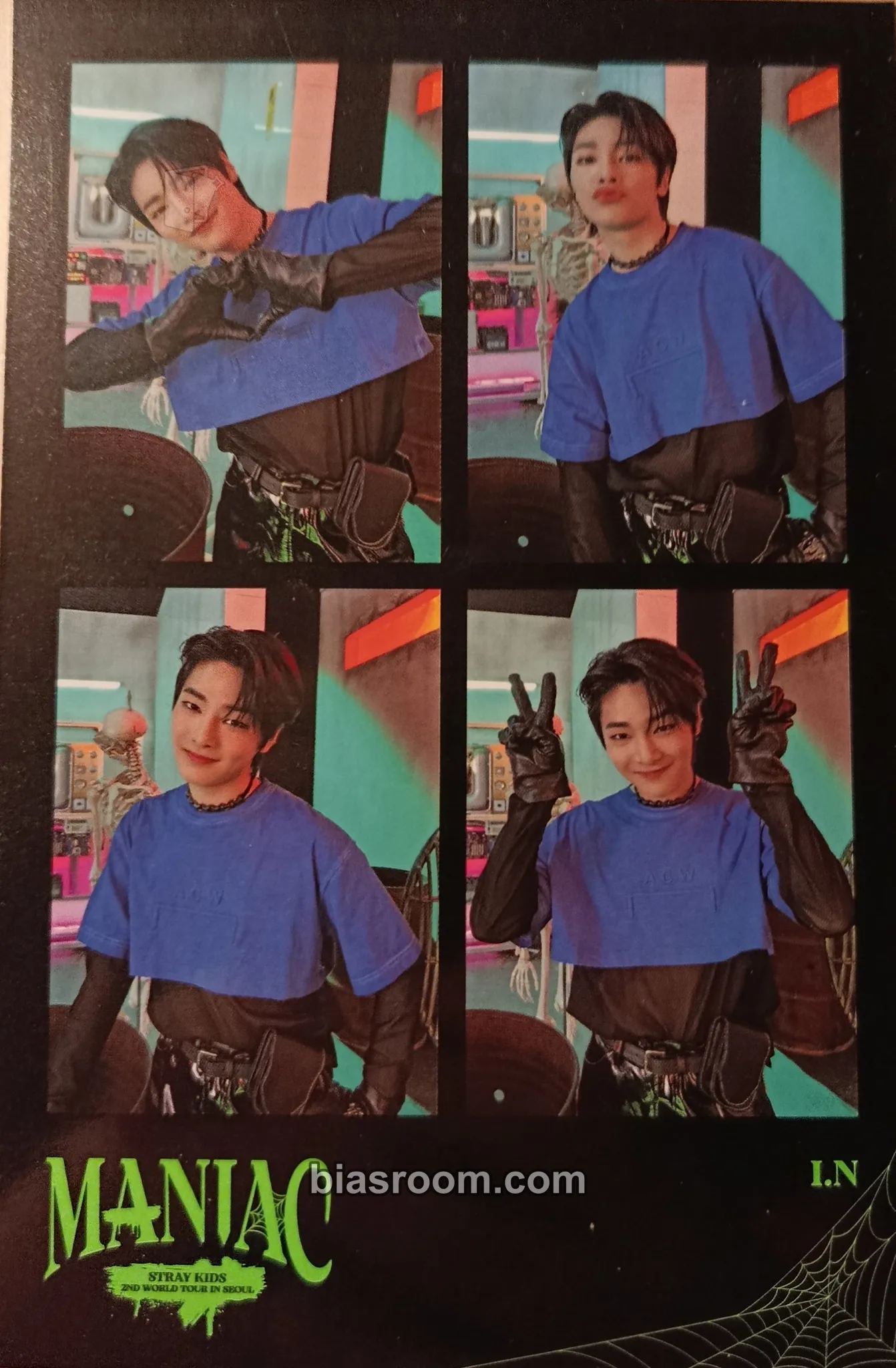 I.N Maniac World Tour Photocard - Stray Kids - Stray Kids K-pop photocard
