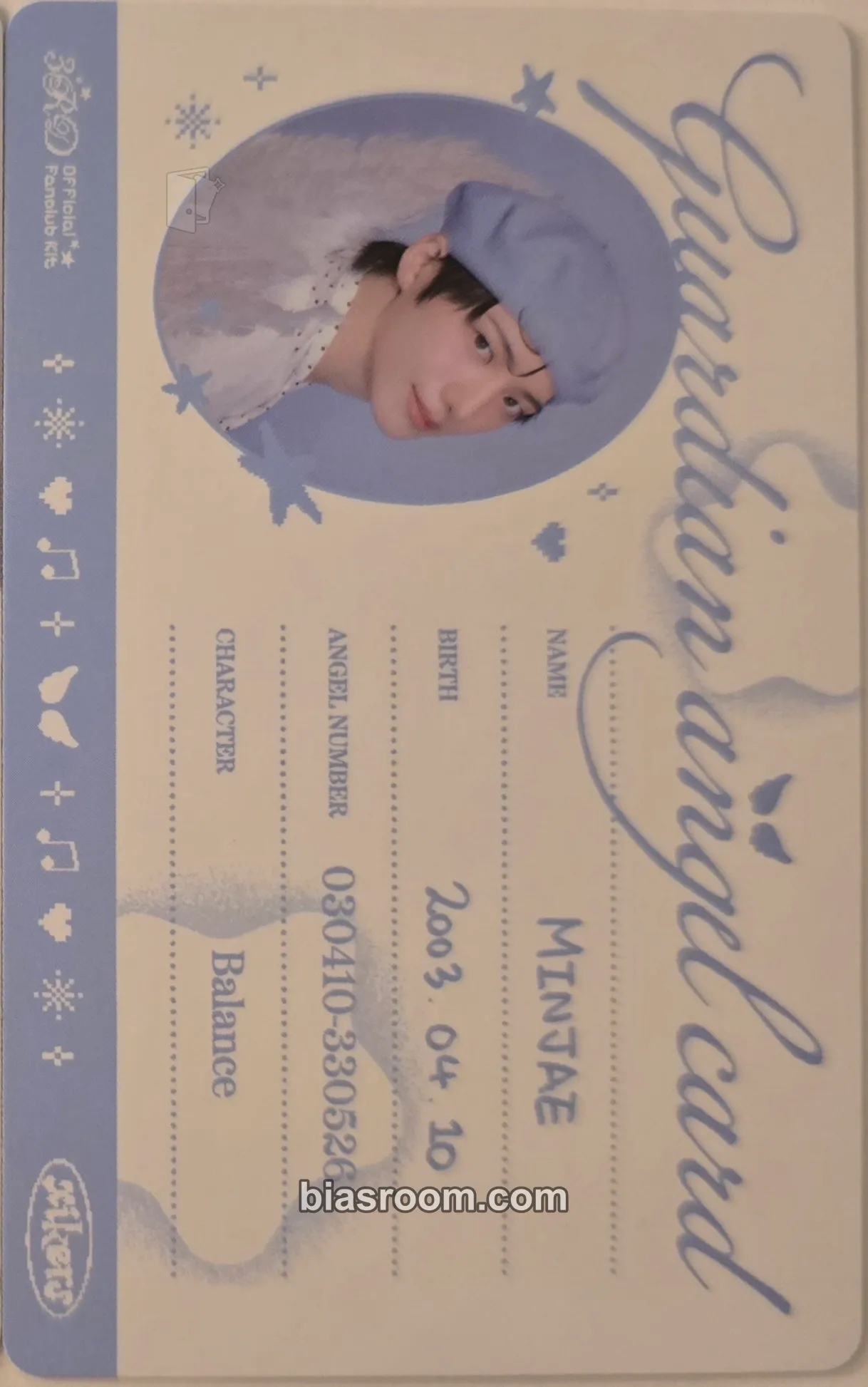Minjae road𝓨 3RD MEMBERSHIP KIT Photocard - xikers - xikers K-pop photocard
