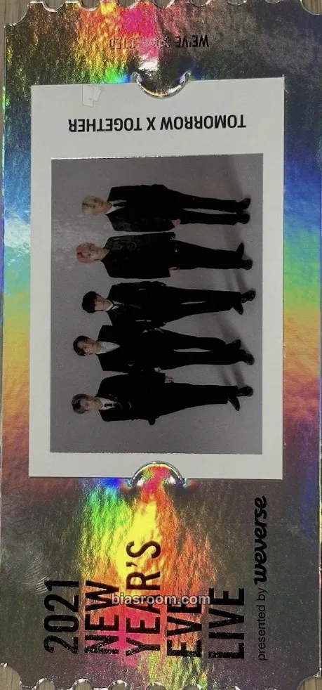 2021 New Year's Eve Live Photocard - TOMORROW X TOGETHER - TOMORROW X TOGETHER K-pop photocard