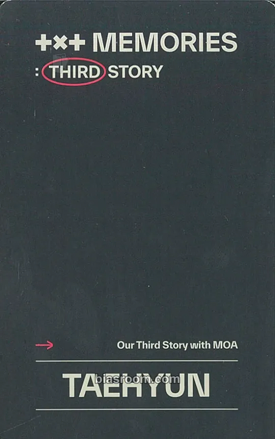 Memories - Third Story (DVD and Digital Code) Photocard - TOMORROW