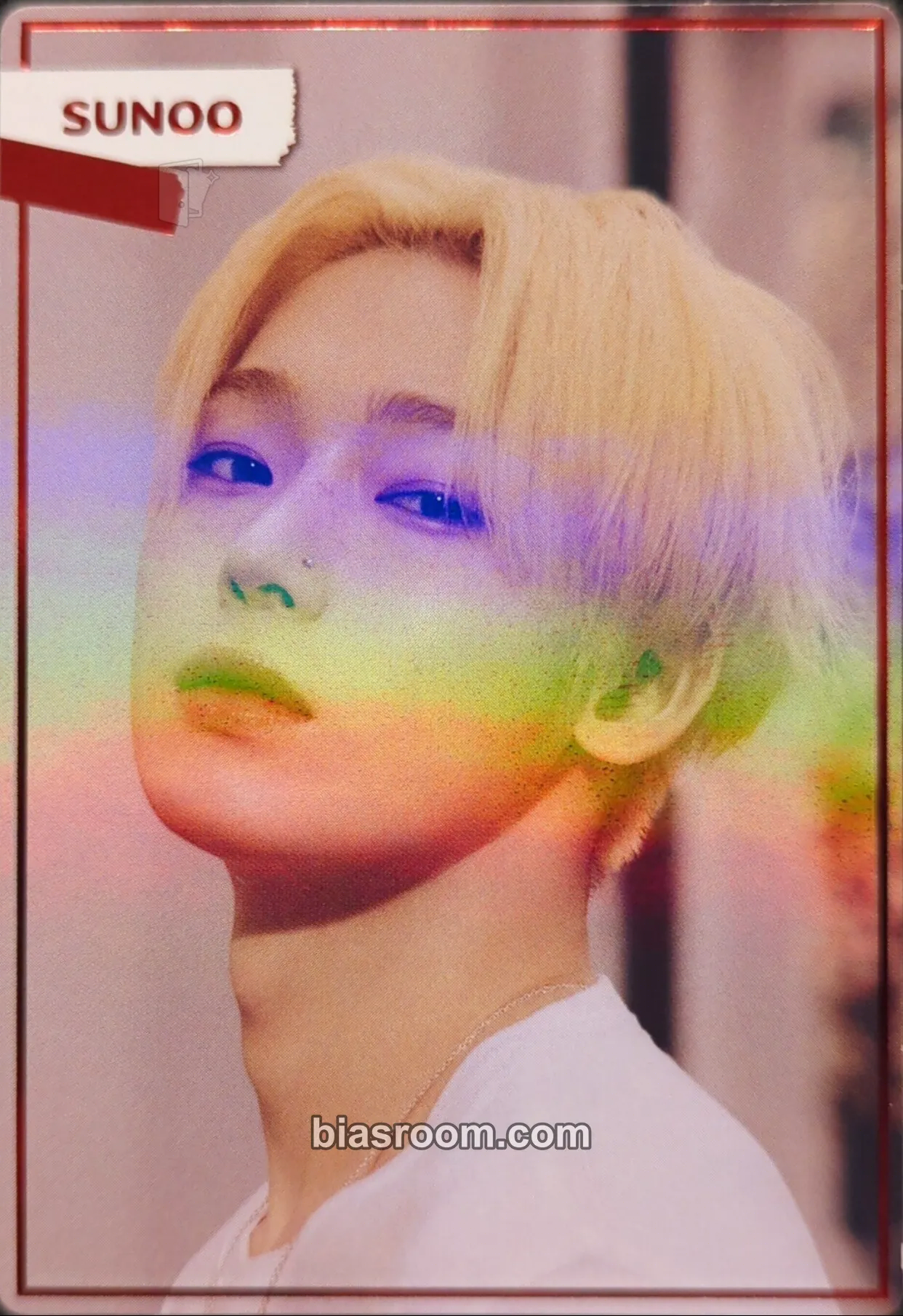 Sunoo ENHYPEN x BANDAI NAMCO WAFERS Photocard - ENHYPEN - ENHYPEN K-pop photocard