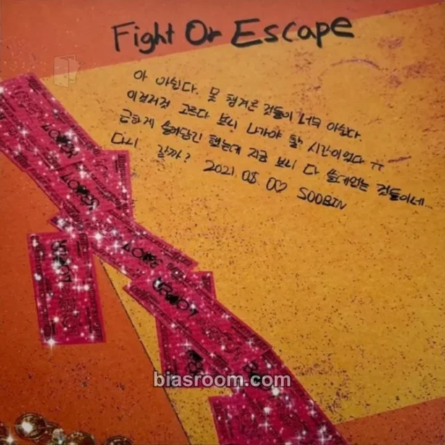 TOMORROW X TOGETHER - The Chaos Chapter: Fight or Escape Album escape together version album inclusion postcard