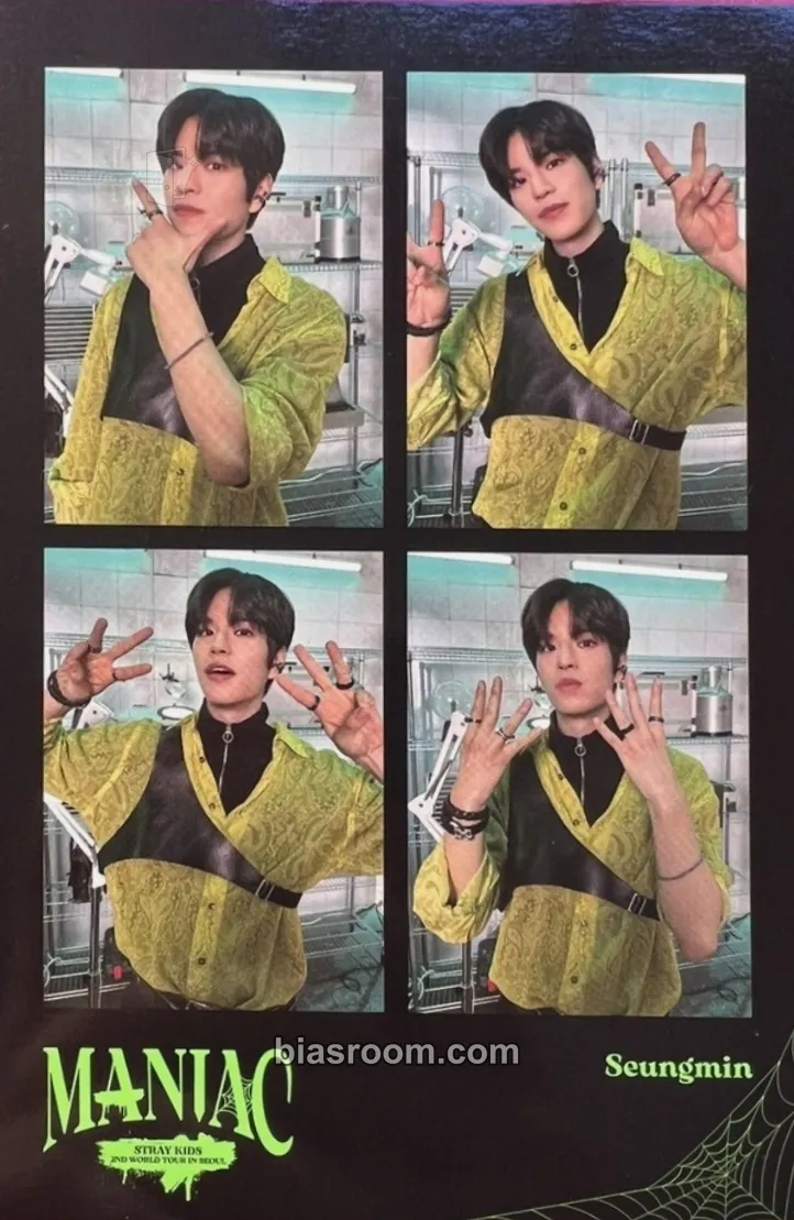Seungmin Maniac World Tour Photocard - Stray Kids - Stray Kids K-pop photocard