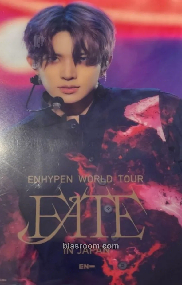 Heeseung World Tour Fate in Japan Photocard - ENHYPEN - ENHYPEN K-pop photocard